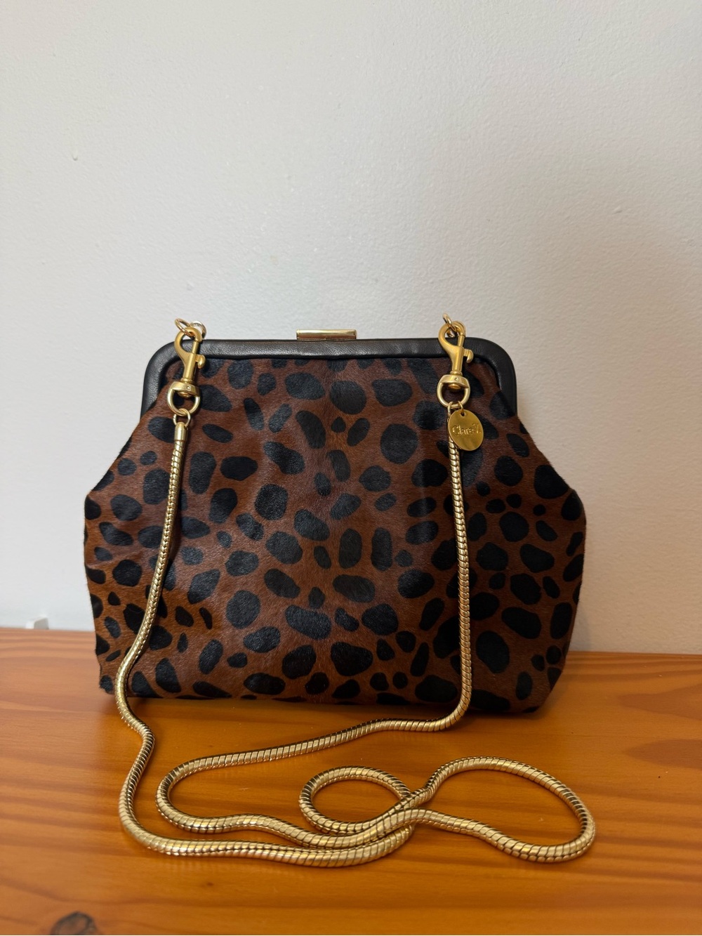 Clare V Leopard Flore Print
